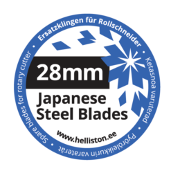 Replacement Spare blades for rotary cutter 28mm Olfa, Fiskars, Dremel, Dafa, Martelli, TrueCut, rotary cutter blades, fabric, cloth, leather, quilting, quilters, round wheel blade, sharp, replacement blade, patchwork blade, Helliston blades, japanese steel sks-7, very, extrem, sharp