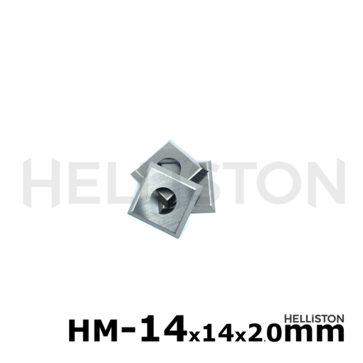 Helliston HM Vorschneider Wendemesser Wendeplatten 14 x 14 x 2,0 mm für für Falzkopf, Falzmesserkopf, Fügemesserkopf, auch für Metabo LF 724 S, Wolframcarbid